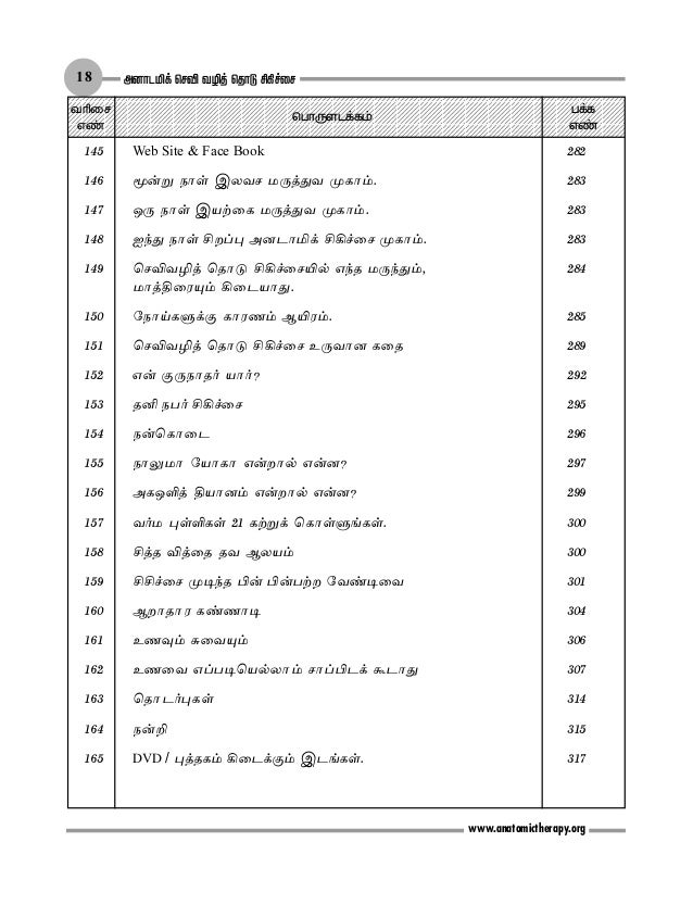 Anatomic Therapy Tamil Pdf Book